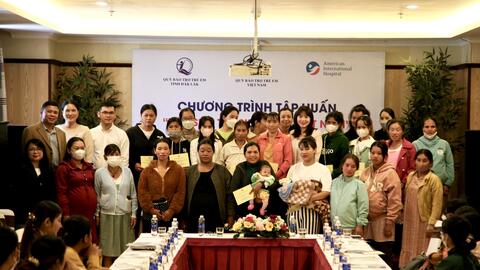 Chương trình tập huấn “Tiếp sức trẻ sinh non Việt Nam” đến với tỉnh Đắk Lắk